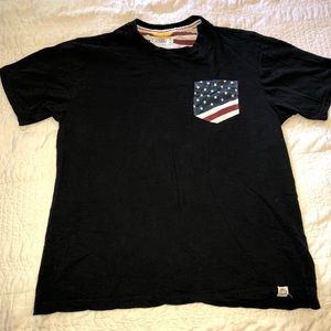 American flag pocket tee NWOT
